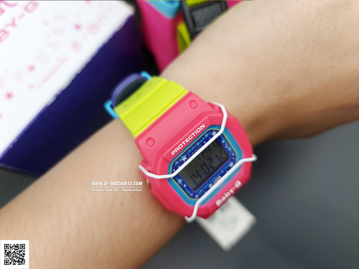CASIO BABY-G นาฬิกาข้อมือ นาฬิกากันน้ำ นาฬิกาของแท้ ประกันศูนย์ CMG 1 ปี รุ่น BGD-500XG-4JR นาฬิกาสีชมพู