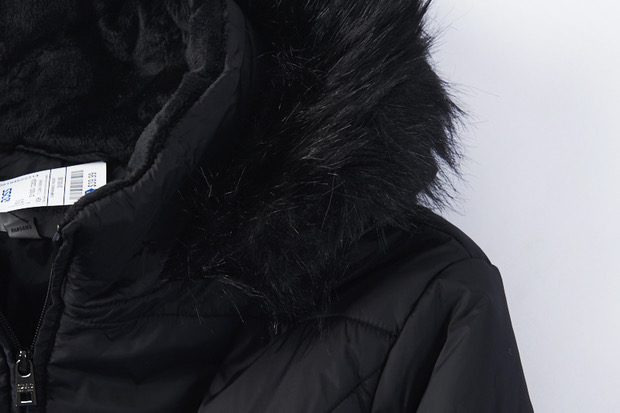 เสื้อโค้ท เสื้อกันหนาว ฮู้ด บุนวมอุ่น เนื้อผ้าสังเคราะห์ MARK NEW YORK (Padded puffer coat) ขาว