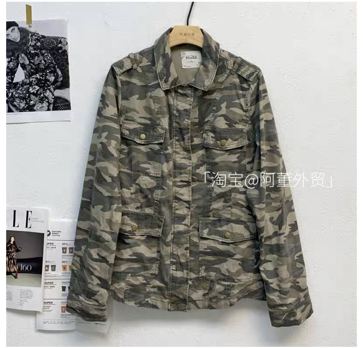 Mudd เสื้อทหาร เสื้อแจ็คเก็ตลายพราง เสื้อนอกแนวทหาร แพทเทินสวย เท่ห์มาก แบรนด์ MUDD คะ สำเนา สำเนา สำเนา เขียว