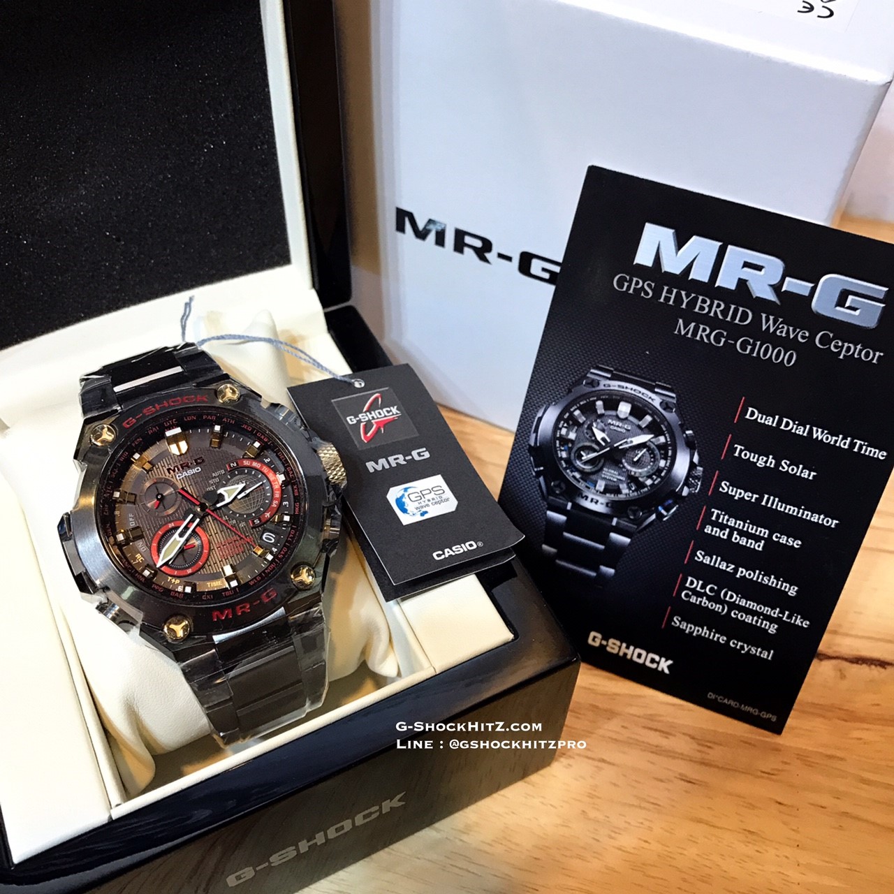 CASIO MID YEAR SALE G-SHOCK พร้อมส่ง นาฬิกาข้อมือ นาฬิกากันน้ำ นาฬิกาของแท้ ประกันศูนย์ CMG 1 ปี รุ่น MRG-G1000B-1A4 นาฬิกาสีดำ