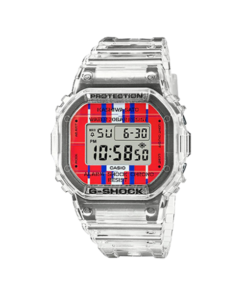 CASIO G-SHOCK นาฬิกาข้อมือ นาฬิกากันน้ำ นาฬิกาของแท้ ประกันศูนย์ CMG 1 ปี รุ่น DWE-5600KS-7D นาฬิกาสีใส
