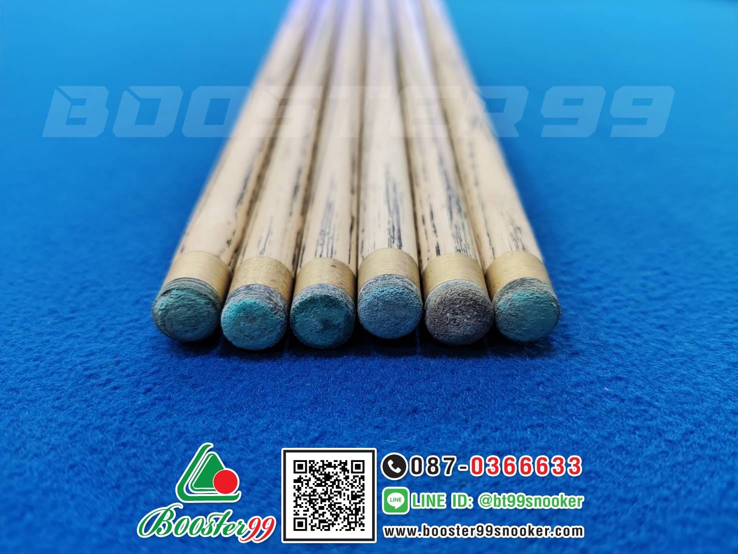 [MB05] ไม้คิวท่อนเดียว จำปาแหลม 5 จำปา (ป้ายขาว)