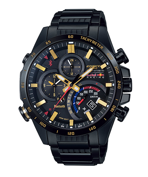 CASIO EDIFICE นาฬิกาข้อมือ นาฬิกากันน้ำ นาฬิกาของแท้ ประกันศูนย์ CMG 1 ปี รุ่น EQB-500RBK-1A นาฬิกาสีดำ