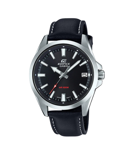 CASIO EDIFICE นาฬิกาข้อมือ นาฬิกากันน้ำ นาฬิกาของแท้ ประกันศูนย์ CMG 1 ปี รุ่น EFV-100L-1A นาฬิกาสีดำ