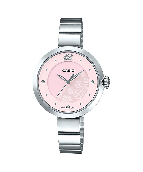 CASIO นาฬิกาคาสิโอ นาฬิกาข้อมือ นาฬิกากันน้ำ นาฬิกาของแท้ ประกันศูนย์ CMG 1 ปี รุ่น LTP-E154D-4A นาฬิกาสีเงิน