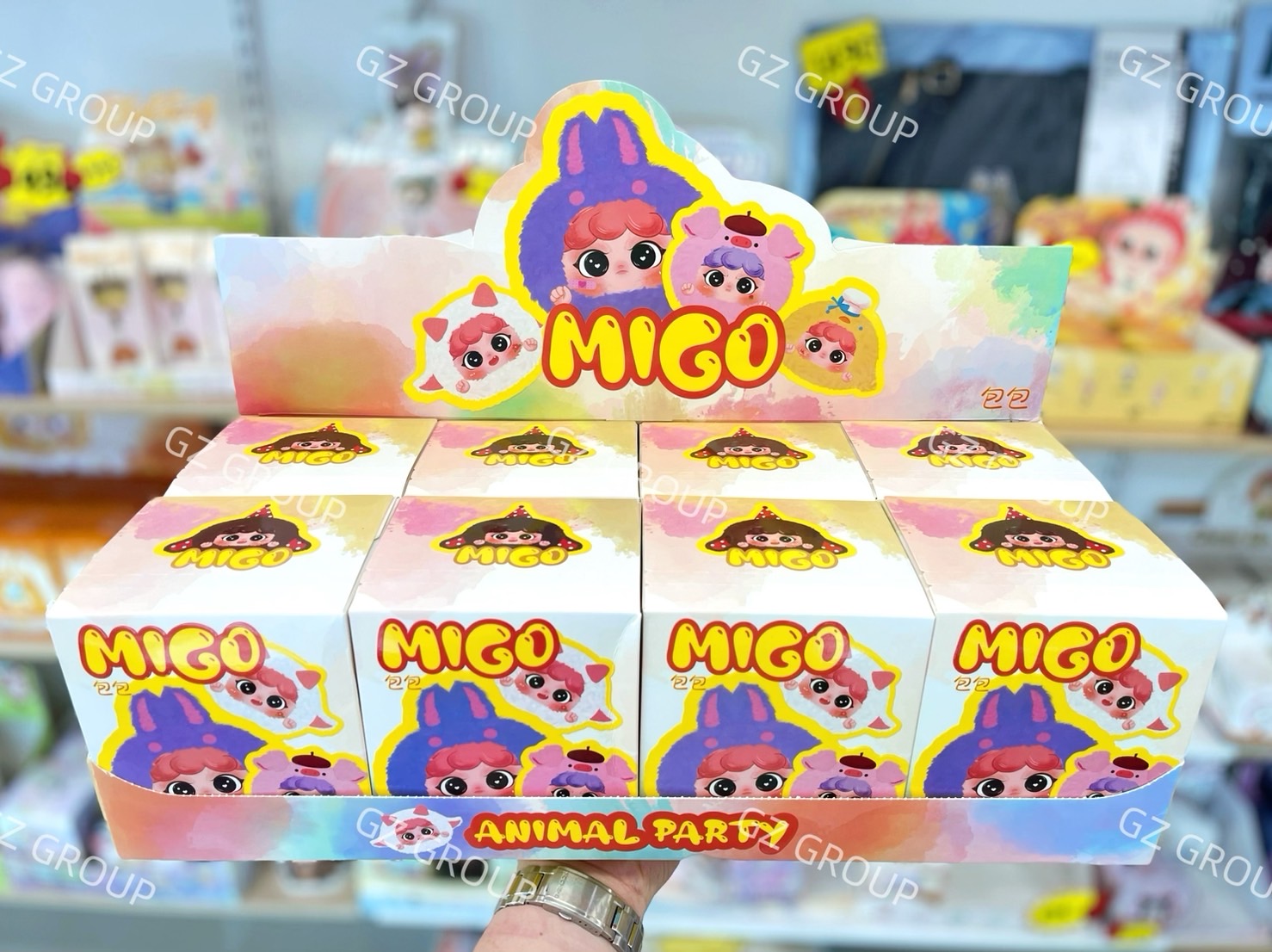 กล่องสุ่มMIGO กล่องสุ่มพวงกุญแจ ตุ๊กตาพวงกุญแจลุ้นตากลิ้ง ลุ้นซีเคร็ท รุ่นซิป รุ่น Animal Party Zip