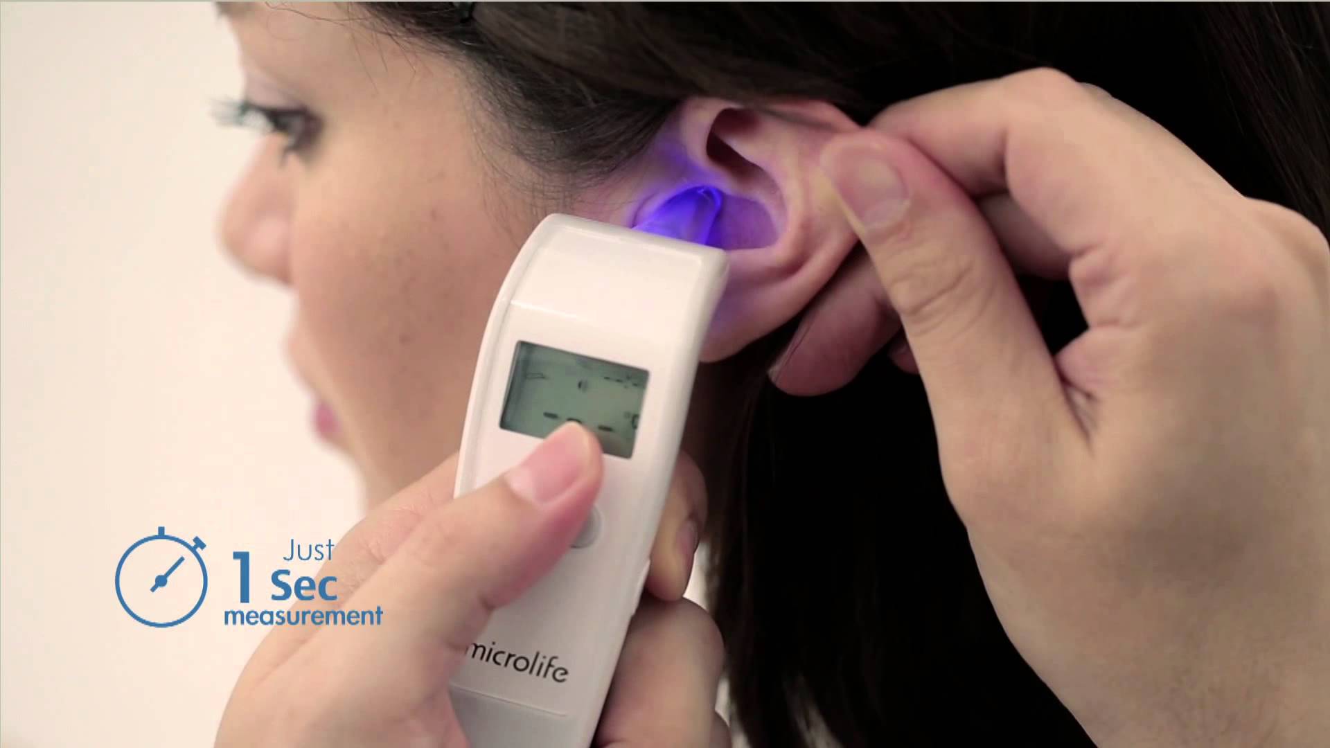 เครื่องวัดอุณหภูมิทางหู ระบบอินฟาเรด ยี่ห้อ Microlife ไมโครไลฟ์ รุ่น IR1DF-1 สวิตเซอร์แลนด์ รับประกันสินค้า 2 ปี พร้อมดูแลตลอดอายุการใช้