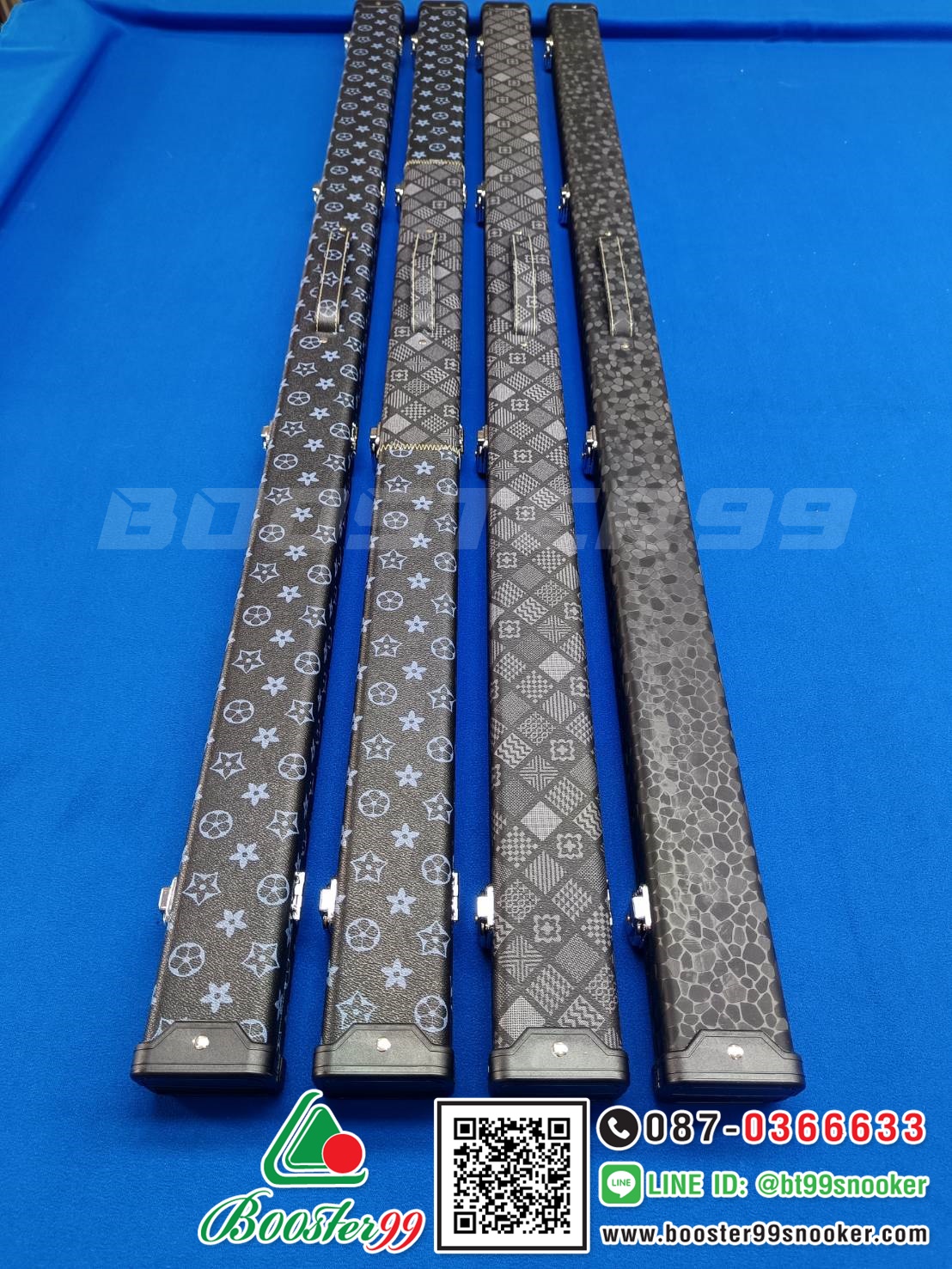 กล่องใส่ ไม้คิวต่อ 2ท่อน 3/4ส่วน หุ้มหนังPU รุ่นพิเศษ (ราคา 1ใบ)