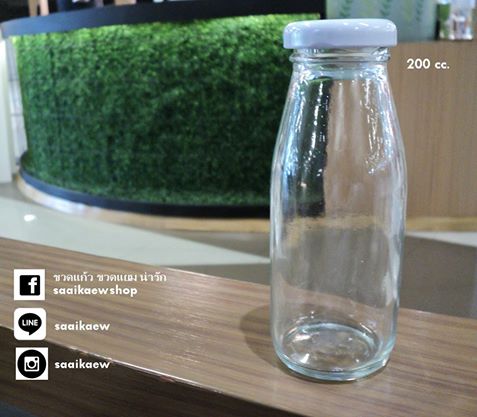 ขวดแก้ว ขวดน้ำผลไม้ 180ml