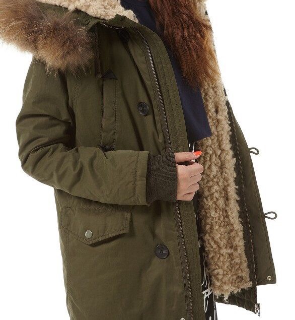 Moussy เสื้อกันหนาว ติดฮูท เสื้อcoat แบรด์ดัง ญี่ปุ่น MOUSSY japan สีเขียวทหาร แต่งขนสีครีมน้ำตาลด้านในทั้งตัว (ขนด้านในถอดใส่ได้ทั้งชิ้นเลยคะ มีกระดุม เกี่ยวให้ด้านในคะ) *ไม่มีขนเฟอร์ปลายหมวกนะคะ*