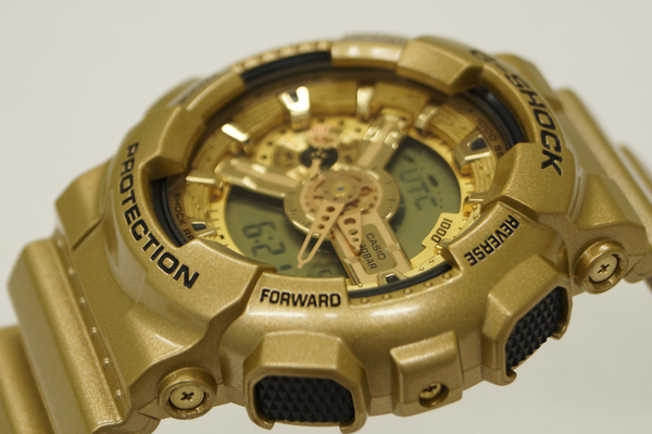 CASIO G-SHOCK นาฬิกาข้อมือ นาฬิกากันน้ำ นาฬิกาของแท้ ประกันศูนย์ CMG 1 ปี รุ่น GA-110GD-9A นาฬิกาสีทอง