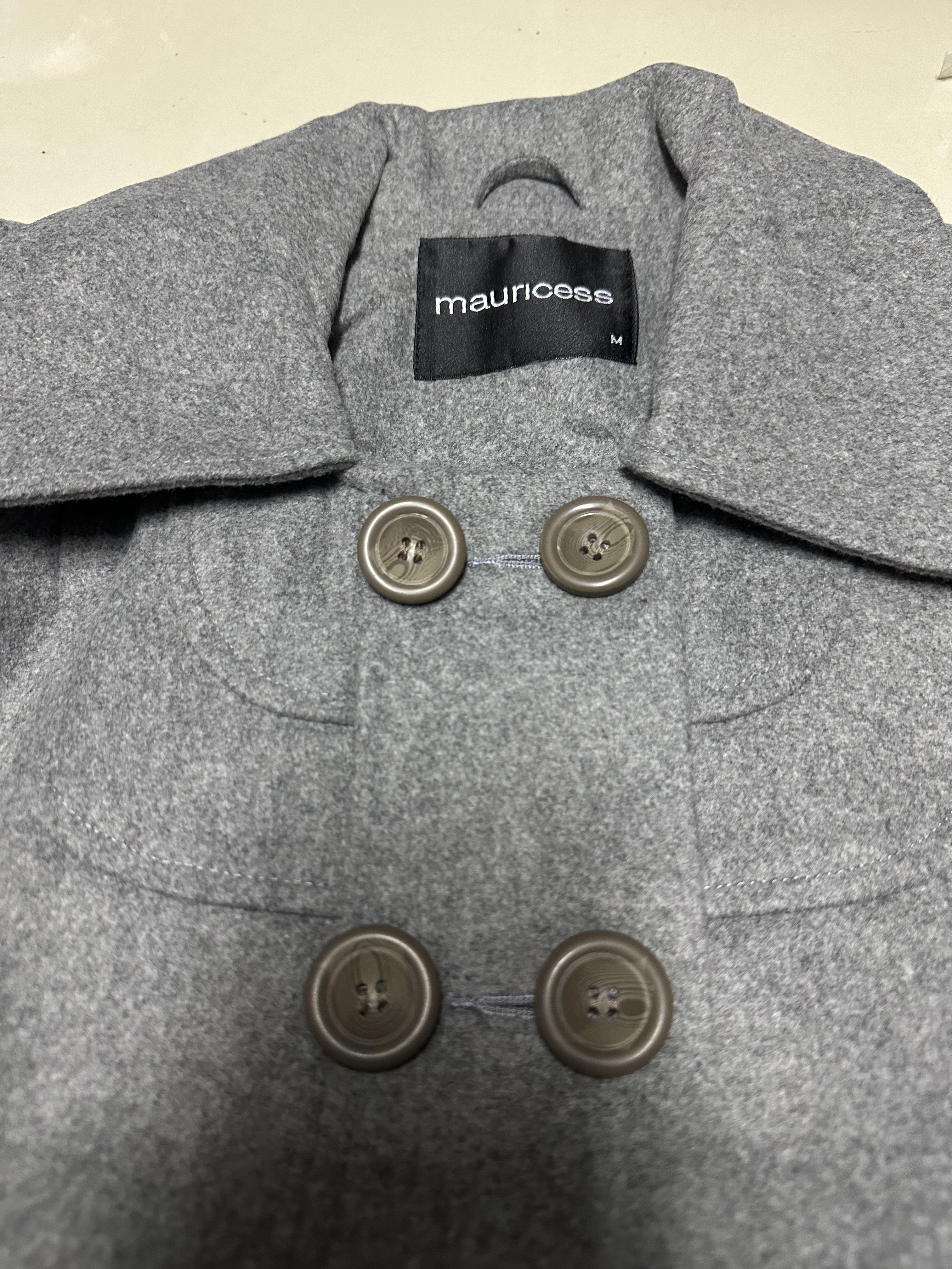 เสื้อโค้ท เสื้อกันหนาว เนื้อผ้าสักหลาดวูล Peacoat สีเทา แต่งกระดุมสองแถว แบรนด์ MAURICES