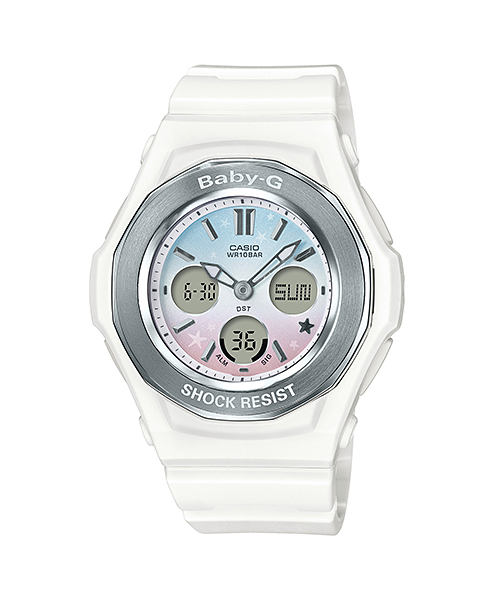CASIO BABY-G นาฬิกาข้อมือ นาฬิกากันน้ำ นาฬิกาของแท้ ประกันศูนย์ CMG 1 ปี รุ่น BGA-100ST-7A นาฬิกาสีขาว