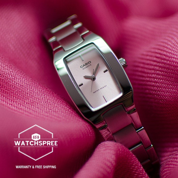 CASIO MID YEAR SALE นาฬิกาคาสิโอ พร้อมส่ง นาฬิกาข้อมือ นาฬิกากันน้ำ นาฬิกาของแท้ BTS ประกันศูนย์ CMG 1 ปี รุ่น LTP-1165A-4C นาฬิกาสีเงิน