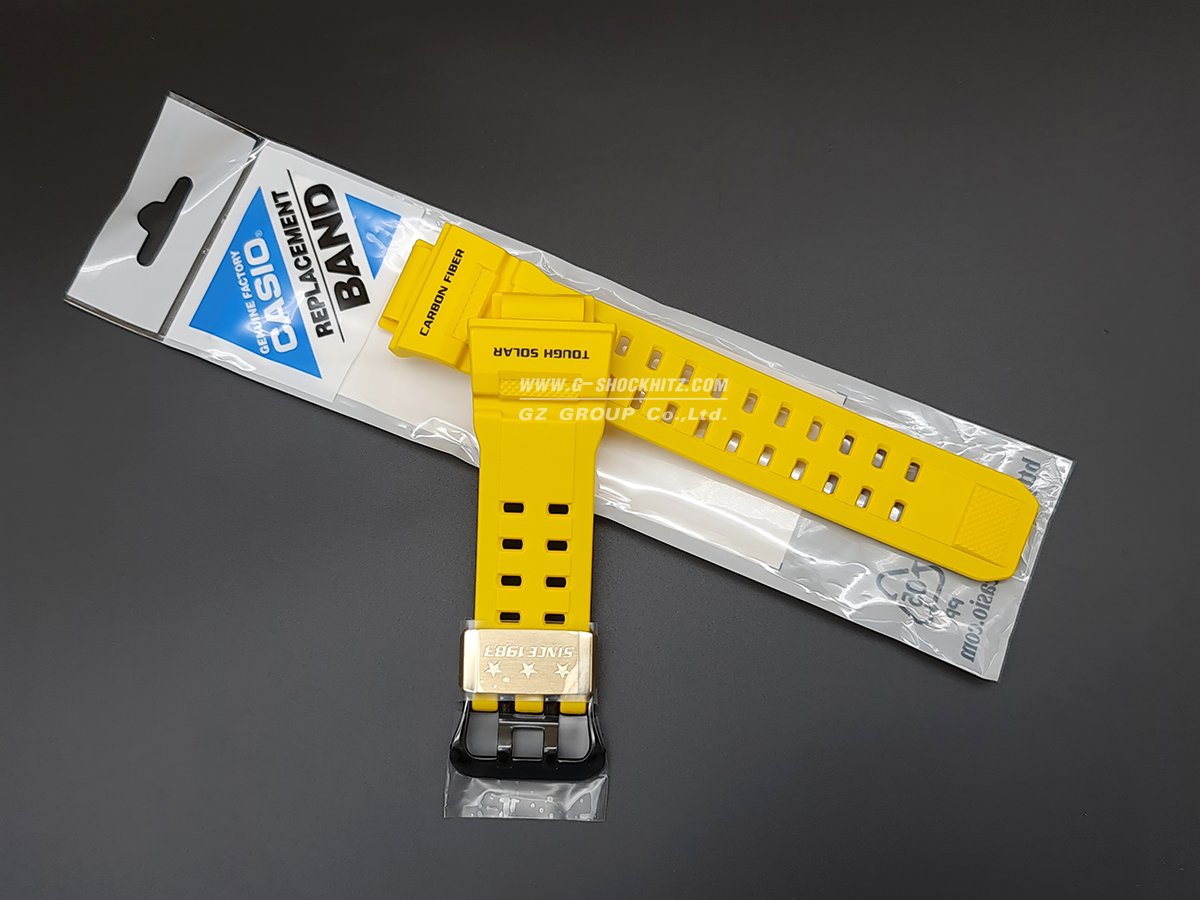 CASIO GENUINE FACTORY CASIO REPLACEMENT อะไหล่นาฬิกา G-SHOCK รุ่น GW-9430EJ-9 กรอบสายสีเหลือง