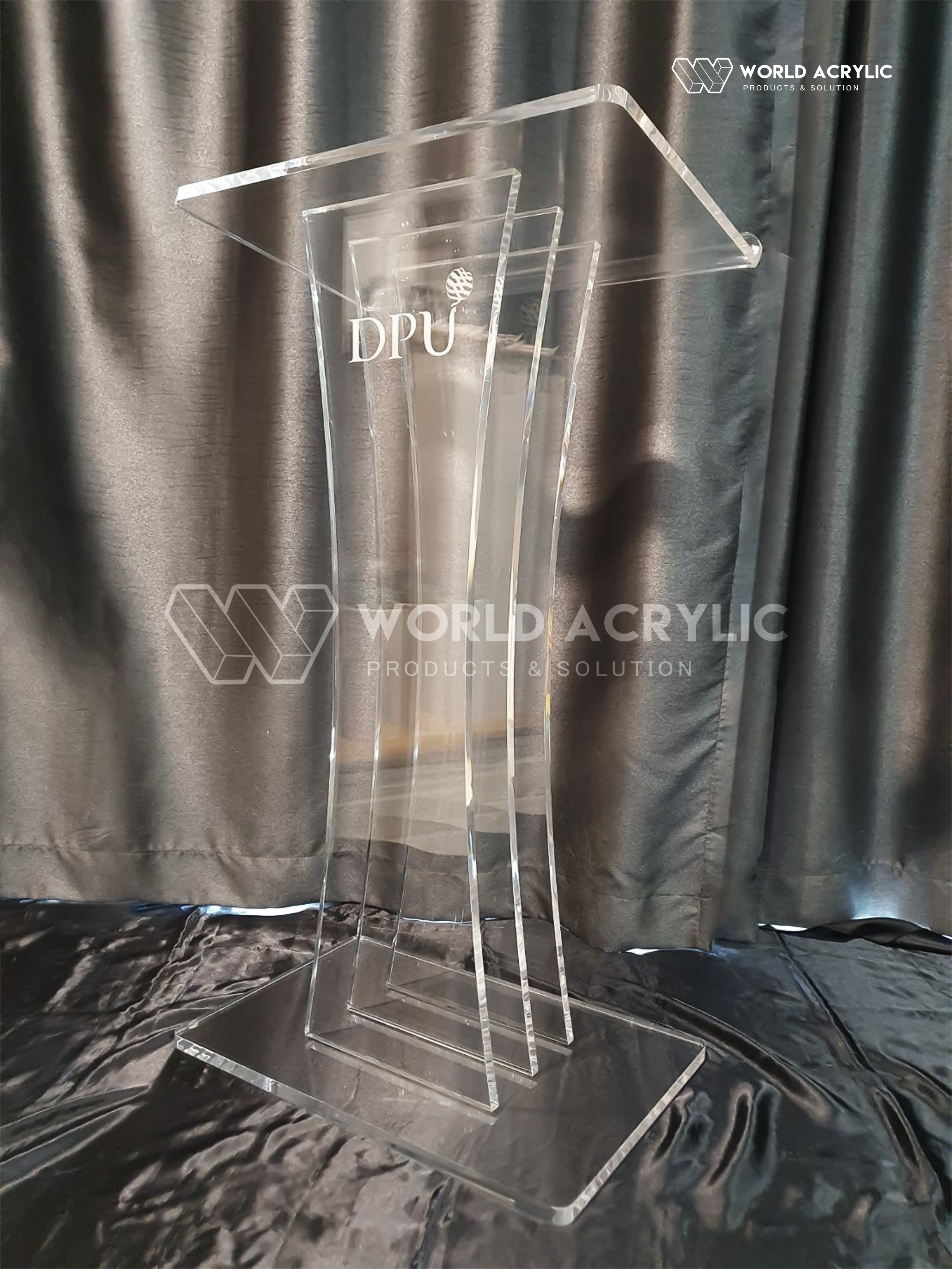 โพเดียม โพเดียมอะครีลิคใส แท่นบรรยาย PODIUM