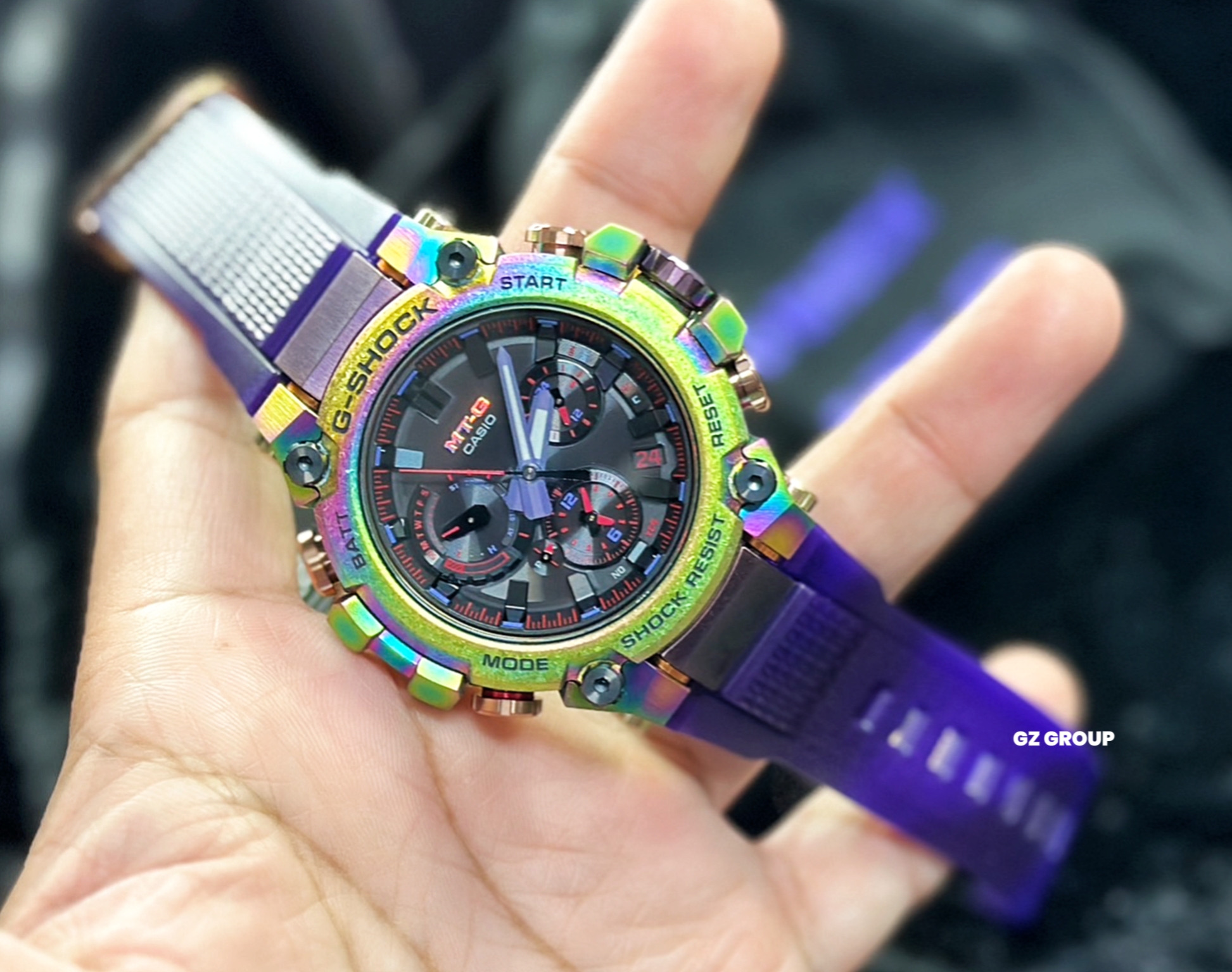 CASIO G-SHOCK นาฬิกาข้อมือ นาฬิกากันน้ำ นาฬิกาของแท้ ประกันศูนย์ CMG 1 ปี รุ่น MTG-B3000PRB-1A นาฬิกาสีดำ