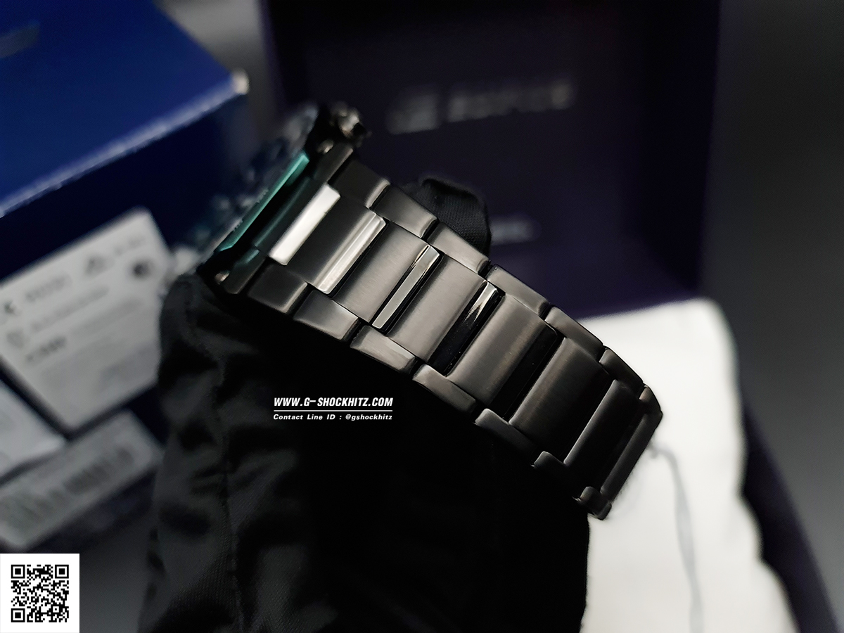 CASIO EDIFICE นาฬิกาข้อมือ นาฬิกากันน้ำ นาฬิกาของแท้ ประกันศูนย์ CMG 1 ปี รุ่น EQB-1100XDC-1A นาฬิกาสีดำ