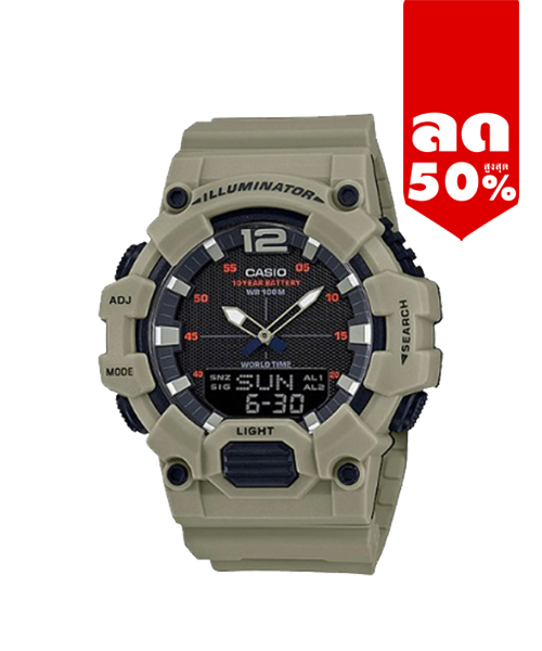 CASIO MID YEAR SALE นาฬิกาคาสิโอ พร้อมส่ง นาฬิกาข้อมือ นาฬิกากันน้ำ นาฬิกาของแท้ BTS ประกันศูนย์ CMG 1 ปี รุ่น HDC-700-3A3 นาฬิกาสีเขียว