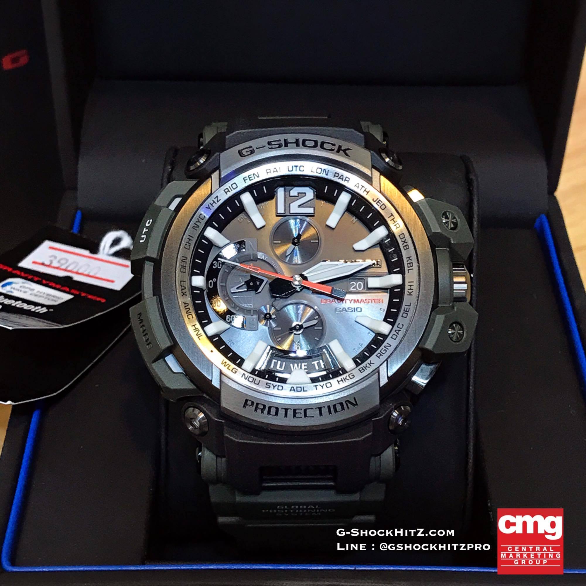 CASIO G-SHOCK นาฬิกาข้อมือ นาฬิกากันน้ำ นาฬิกาของแท้ ประกันศูนย์ CMG 1 ปี รุ่น GPW-2000-3A นาฬิกาสีดำ