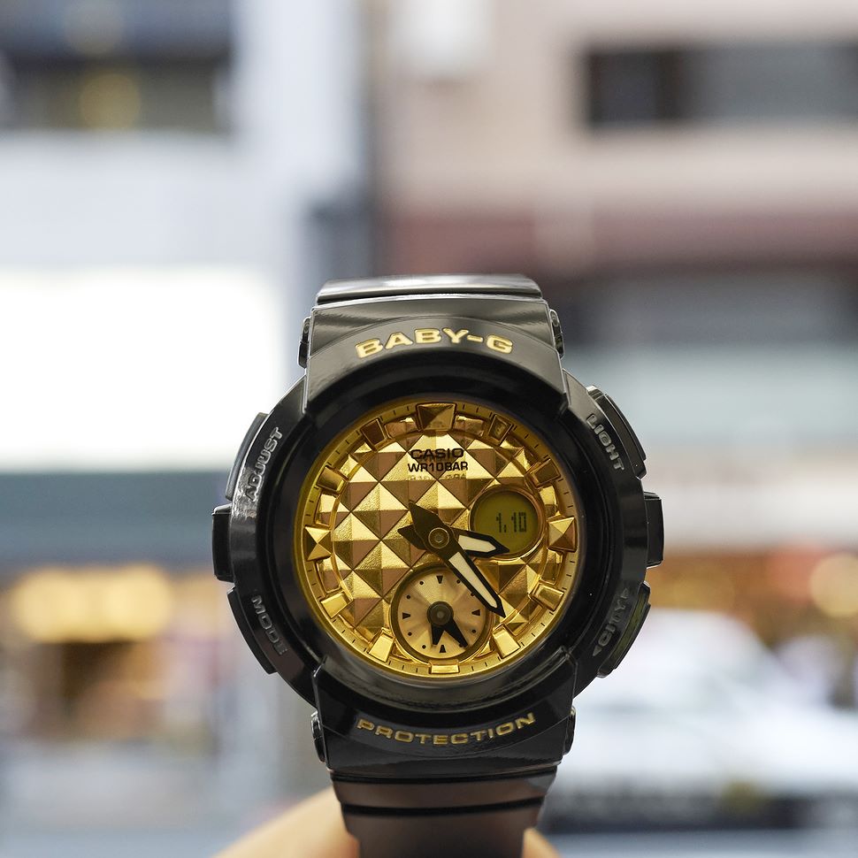 CASIO BABY-G BABY-G นาฬิกาข้อมือ นาฬิกากันน้ำ นาฬิกาของแท้ ประกันศูนย์ CMG 1 ปี รุ่น BGA-195M-1A นาฬิกาสีดำ