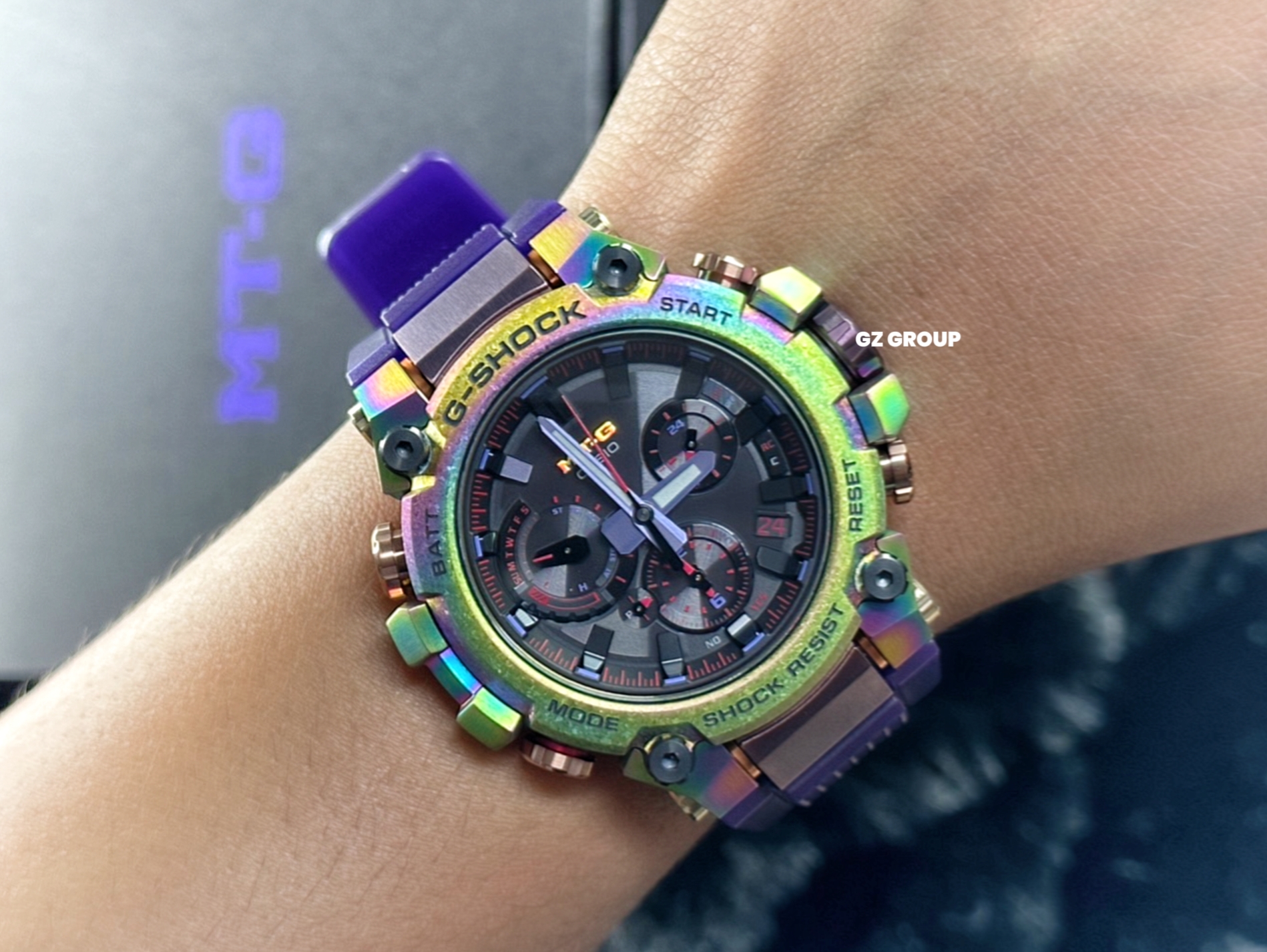 CASIO G-SHOCK นาฬิกาข้อมือ นาฬิกากันน้ำ นาฬิกาของแท้ ประกันศูนย์ CMG 1 ปี รุ่น MTG-B3000PRB-1A นาฬิกาสีดำ