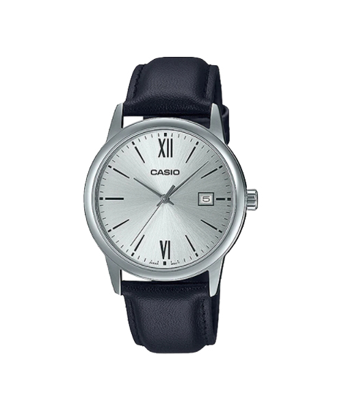 CASIO นาฬิกาคาสิโอ นาฬิกาข้อมือ นาฬิกากันน้ำ นาฬิกาของแท้ ประกันศูนย์ CMG 1 ปี รุ่น MTP-V002L-7B3 นาฬิกาดำ