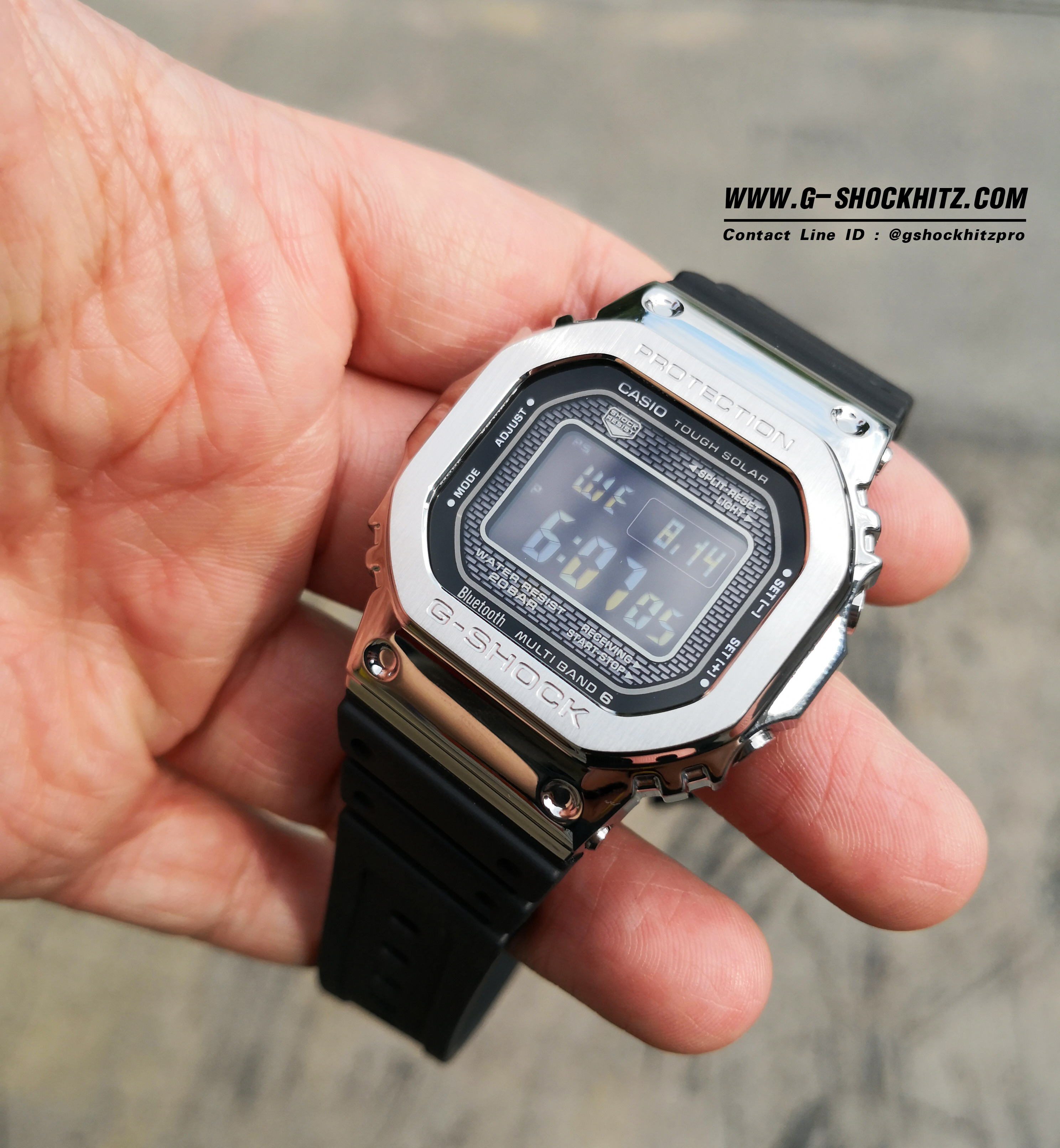 CASIO MID YEAR SALE G-SHOCK พร้อมส่ง นาฬิกาข้อมือ นาฬิกากันน้ำ นาฬิกาของแท้ ประกันศูนย์ CMG 1 ปี รุ่น GMW-B5000-1 นาฬิกาสีดำ