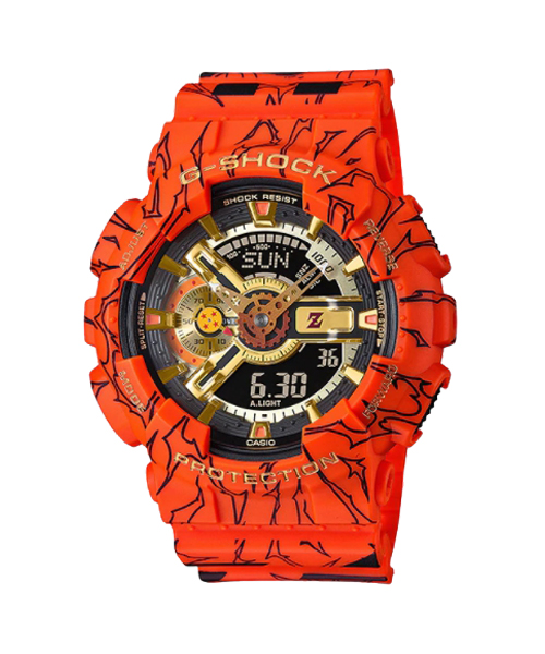 CASIO G-SHOCK นาฬิกาข้อมือ นาฬิกากันน้ำ นาฬิกาของแท้ ประกันศูนย์ CMG 1 ปี รุ่น GA-110JDB-1A4 นาฬิกาสีส้ม