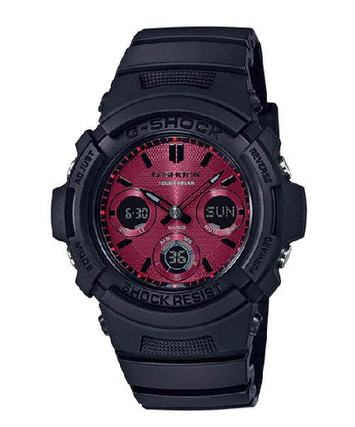 CASIO G-SHOCK นาฬิกาข้อมือ นาฬิกากันน้ำ นาฬิกาของแท้ ประกันศูนย์ CMG 1 ปี รุ่น AWR-M100SAR-1A นาฬิกาสีดำ