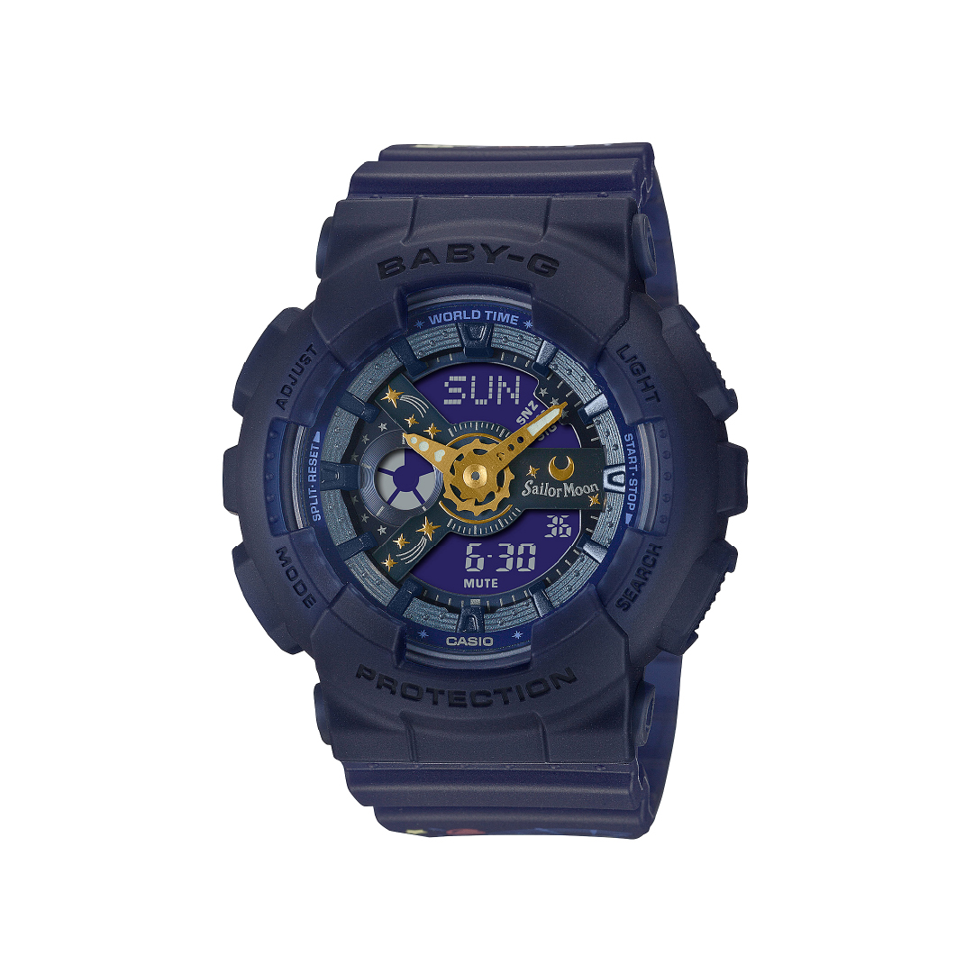 CASIO BABY-G นาฬิกาข้อมือ นาฬิกากันน้ำ นาฬิกาของแท้ ประกันศูนย์ CMG 1 ปี รุ่น BA-110XSM-2A นาฬิกาสีน้ำเงิน