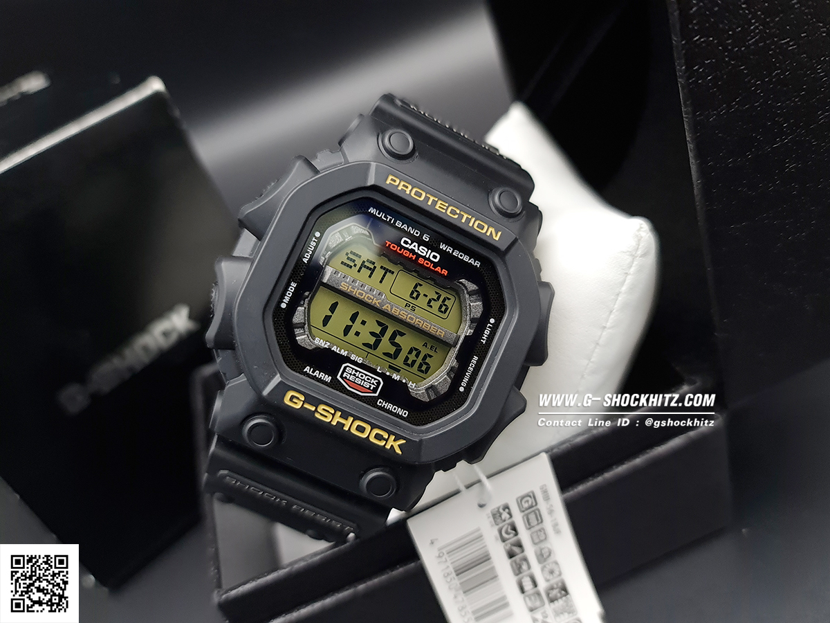 CASIO G-SHOCK นาฬิกาข้อมือ นาฬิกากันน้ำ นาฬิกาของแท้ ประกันศูนย์ CMG 1 ปี รุ่น GXW-56-1BJ นาฬิกาสีดำ