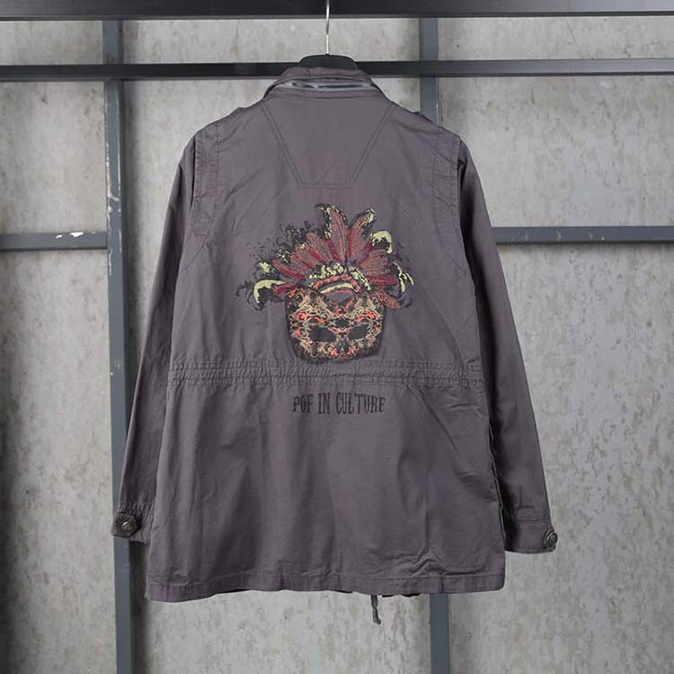 Le shop เสื้อฮู้ดเขียวทหาร เสื้อนอกแนวทหาร แบรนด์Le shop (Korea)แพทเทินสวย เท่ห์มากคะ (หมวกฮู้ดถอดได้ค่ะ) เขียว