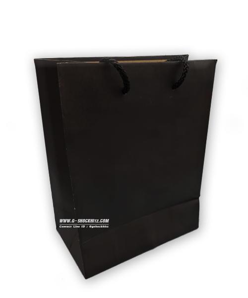 ถุงกระดาษ พร้อมส่ง ถุงสำหรับใส่นาฬิกาข้อมือ ถุงกระดาษหนา PAPER BAG ถุงกระดาษสีดำ