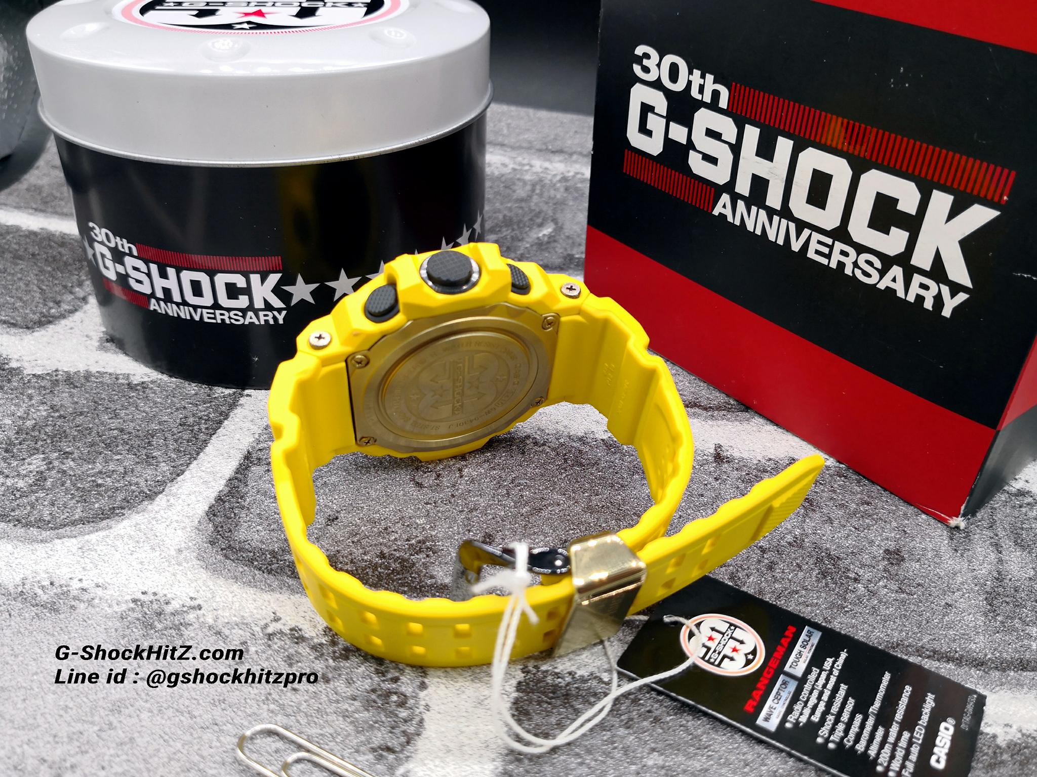 CASIO G-SHOCK นาฬิกาข้อมือ นาฬิกากันน้ำ นาฬิกาของแท้ ประกันศูนย์ CMG 1 ปี รุ่น GW-9430EJ-9Jr นาฬิกาสีเหลือง