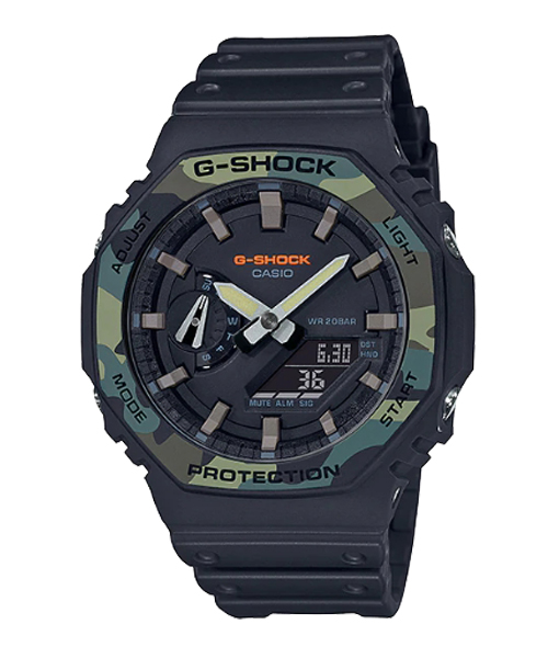CASIO G-SHOCK นาฬิกาข้อมือ นาฬิกากันน้ำ นาฬิกาของแท้ ประกันศูนย์ CMG 1 ปี รุ่น GA-2100SU-1A นาฬิกาสีดำ