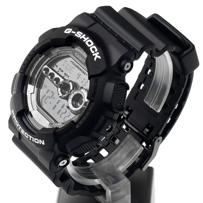 CASIO G-SHOCK นาฬิกาข้อมือ นาฬิกากันน้ำ นาฬิกาของแท้ ประกันศูนย์ CMG 1 ปี รุ่น GD-100BW-1 นาฬิกาสีดำ