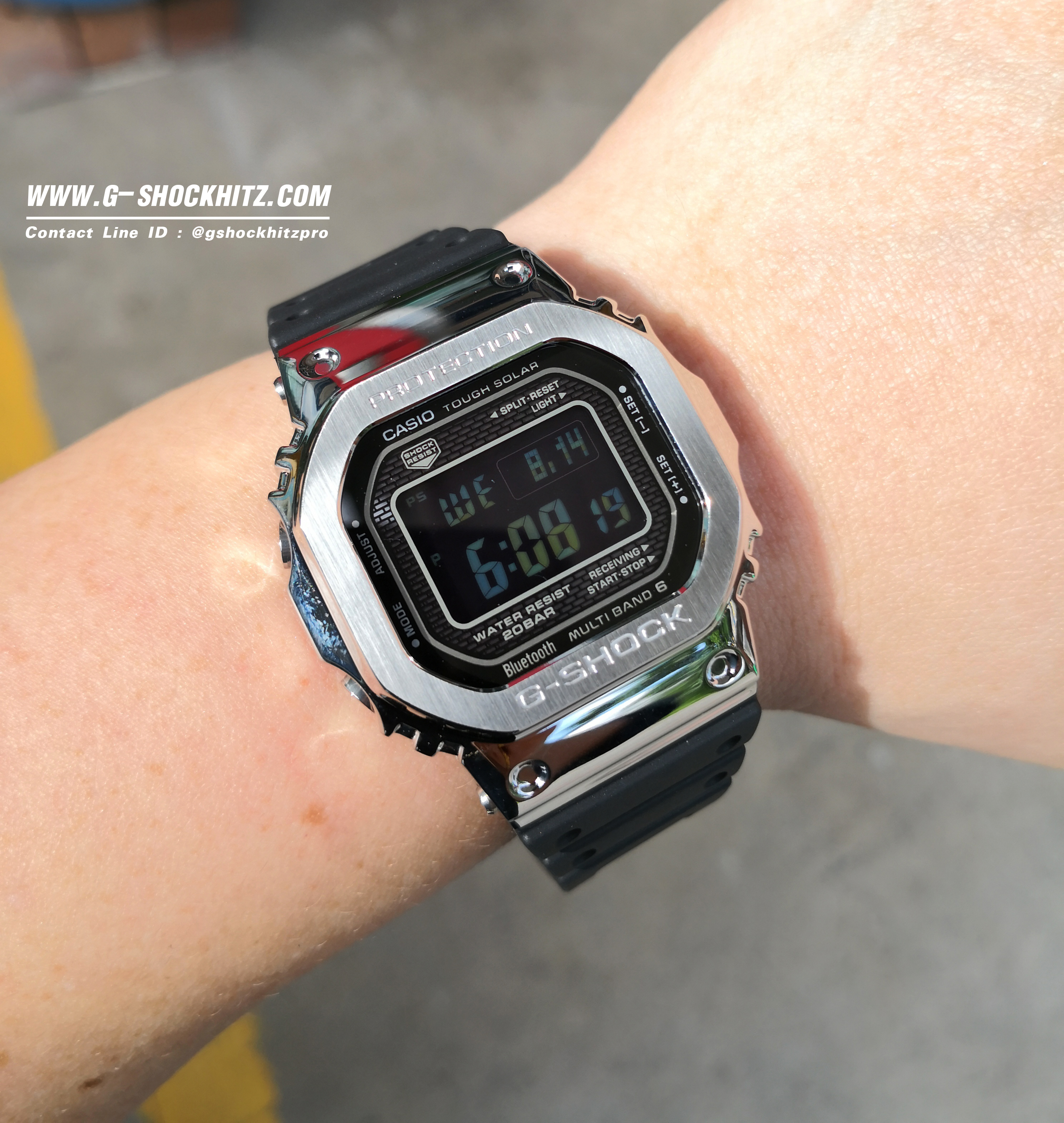 CASIO MID YEAR SALE G-SHOCK พร้อมส่ง นาฬิกาข้อมือ นาฬิกากันน้ำ นาฬิกาของแท้ ประกันศูนย์ CMG 1 ปี รุ่น GMW-B5000-1 นาฬิกาสีดำ