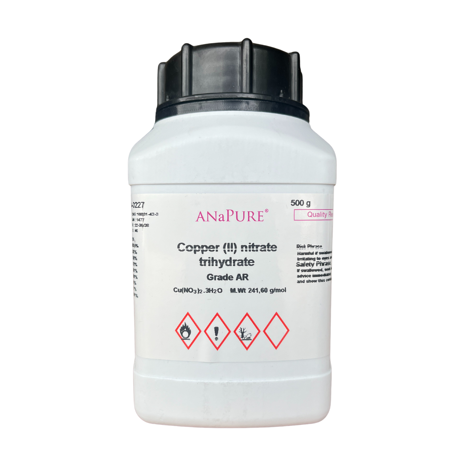 Copper (II) Nitrate Trihydrate (Cupric Nitrate), AR 500g ANaPURE™