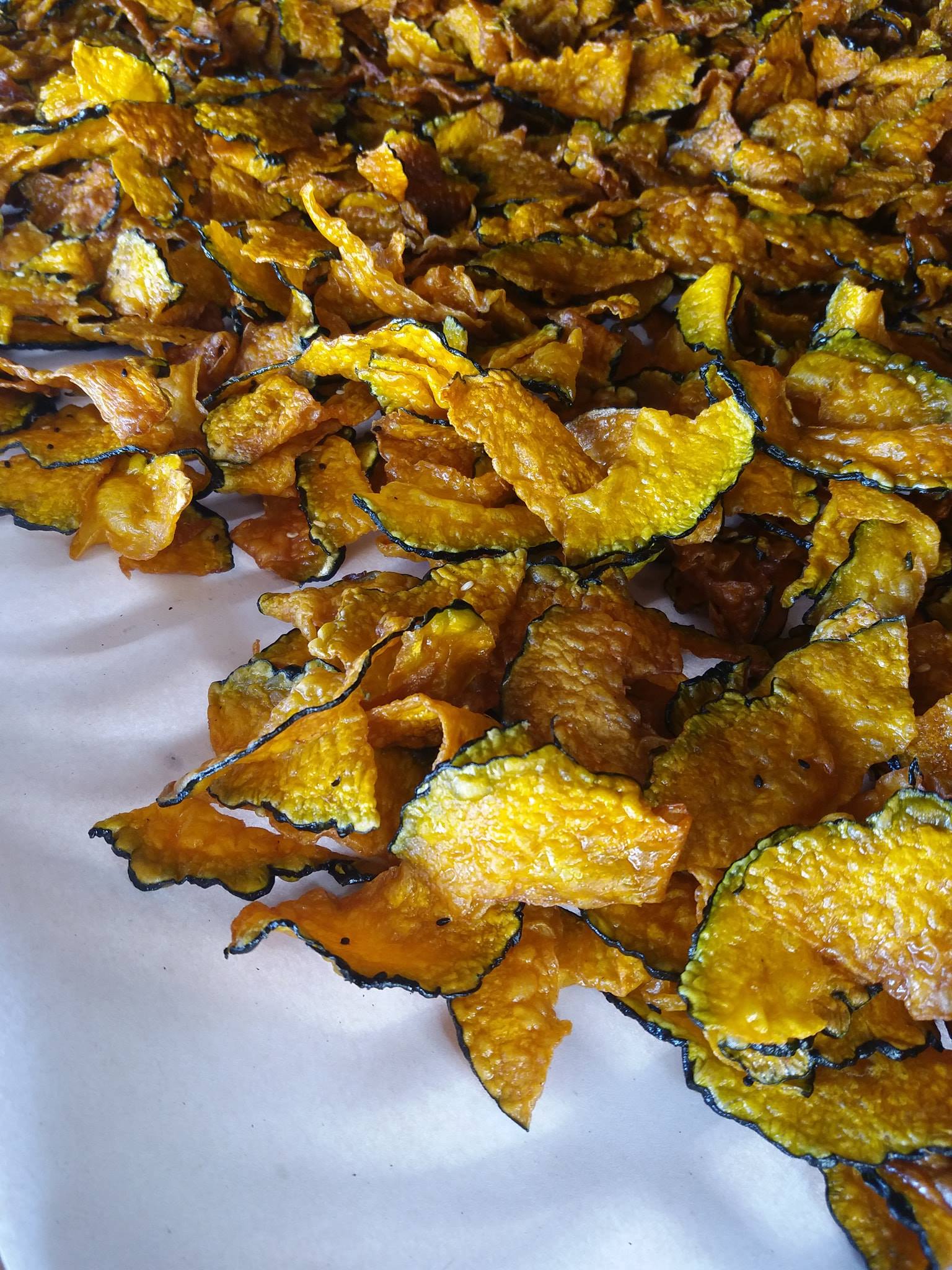 ฟักทอง ทอด อบ กรอบ หวานน้อย 150g.