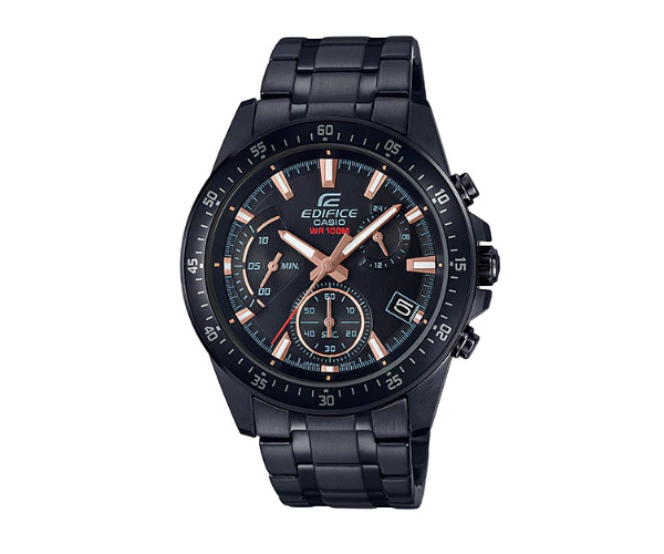 CASIO EDIFICE นาฬิกาข้อมือ นาฬิกากันน้ำ นาฬิกาของแท้ ประกันศูนย์ CMG 1 ปี รุ่น EFV-540DC-1B นาฬิกาสีดำ