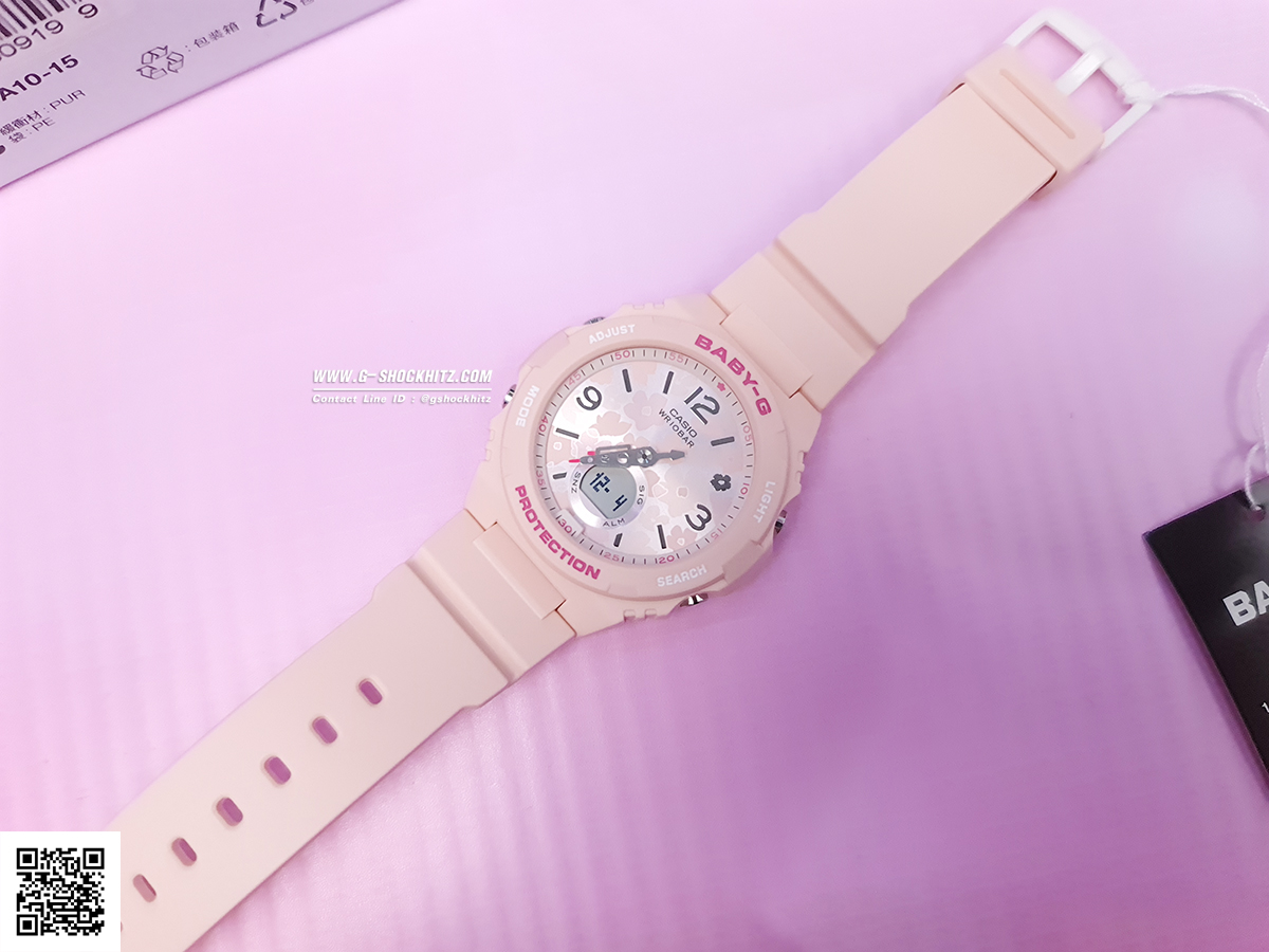 CASIO MID YEAR SALE BABY-G พร้อมส่ง นาฬิกาข้อมือ นาฬิกากันน้ำ นาฬิกาของแท้ ประกันศูนย์ CMG 1 ปี รุ่น BGA-260FL-4A นาฬิกาสีส้ม