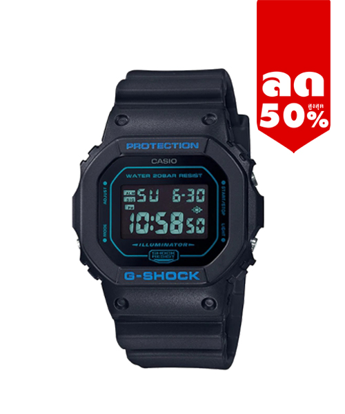 CASIO G-SHOCK นาฬิกาข้อมือ นาฬิกากันน้ำ นาฬิกาของแท้ ประกันศูนย์ CMG 1 ปี รุ่น DW-5600BBM-1D นาฬิกาสีดำ