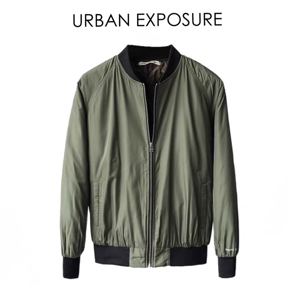 URBAN EXPOSURE เสื้อทหาร เสื้อนอกเขียวทหาร เสื้อนอกแนวทหาร แพทเทินสวย เท่ห์มาก คะ แบรนด์URBAN EXPOSURE เขียว