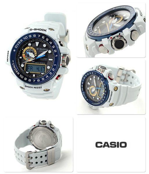 CASIO G-SHOCK นาฬิกาข้อมือ นาฬิกากันน้ำ นาฬิกาของแท้ ประกันศูนย์ CMG 1 ปี รุ่น GWN-1000E-8A นาฬิกาสีเทา