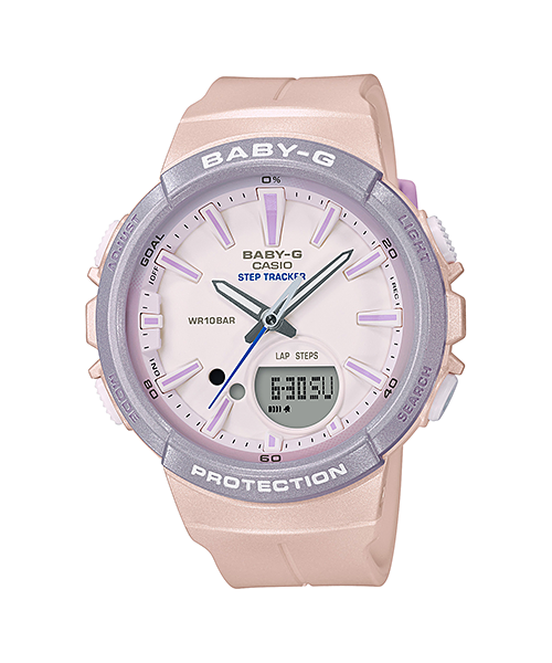 CASIO BABY-G นาฬิกาข้อมือ นาฬิกากันน้ำ นาฬิกาของแท้ ประกันศูนย์ CMG 1 ปี รุ่น BGS-100SC-4A นาฬิกาสีชมพู