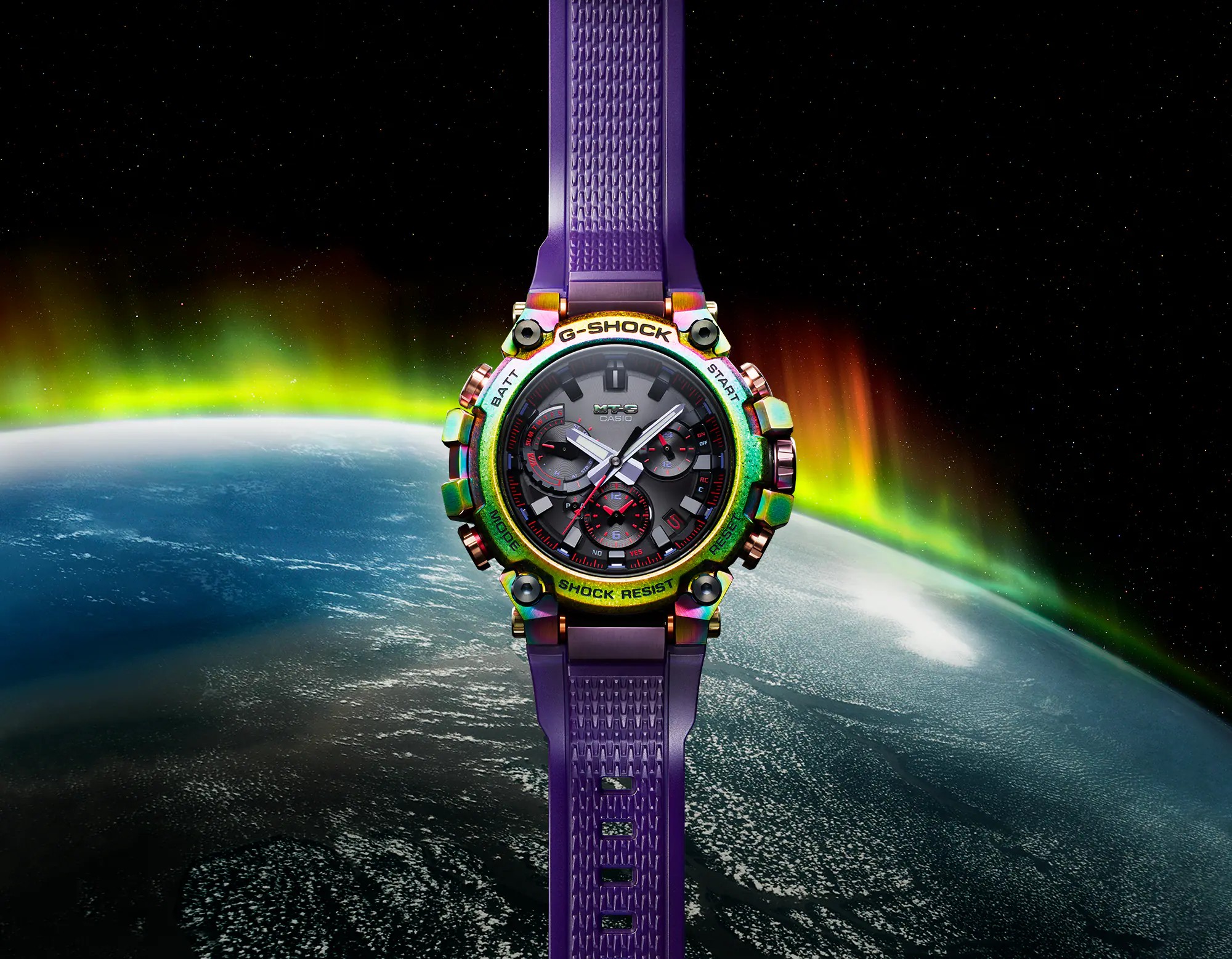 CASIO G-SHOCK นาฬิกาข้อมือ นาฬิกากันน้ำ นาฬิกาของแท้ ประกันศูนย์ CMG 1 ปี รุ่น MTG-B3000PRB-1A นาฬิกาสีดำ