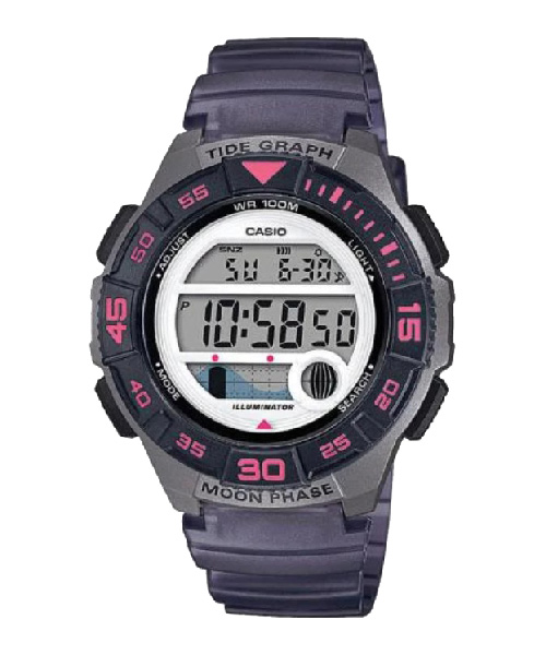 CASIO นาฬิกาคาสิโอ นาฬิกาข้อมือ นาฬิกากันน้ำ นาฬิกาของแท้ ประกันศูนย์ CMG 1 ปี รุ่น LWS-1100H-8A นาฬิกาสีเทา