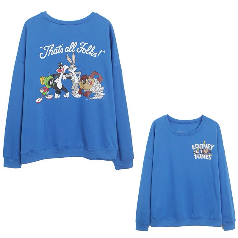 เสื้อสเวตเตอร์ กันหนาว DISNEY เสื้อLooney tunes มิคกี้ Mickey mouse งานสกรีน Disney แท้ สำเนา สำเนา สำเนา สำเนา สำเนา น้ำเงิน