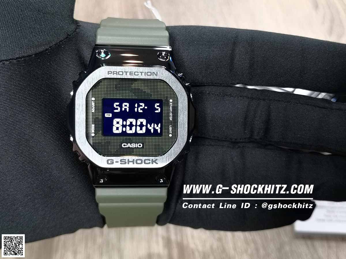 CASIO G-SHOCK นาฬิกาข้อมือ นาฬิกากันน้ำ นาฬิกาของแท้ ประกันศูนย์ CMG 1 ปี รุ่น GM-5600B-3 นาฬิกาสีเขียว